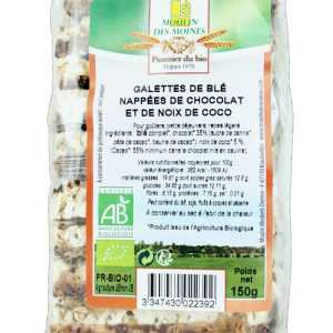 Galettes de blé chocolat à la noix de coco