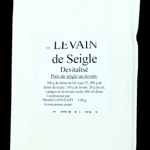 Levain de seigle dévitalisé