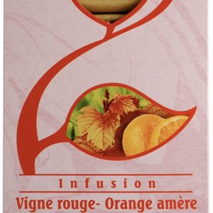 Infusion vigne rouge, orange amère